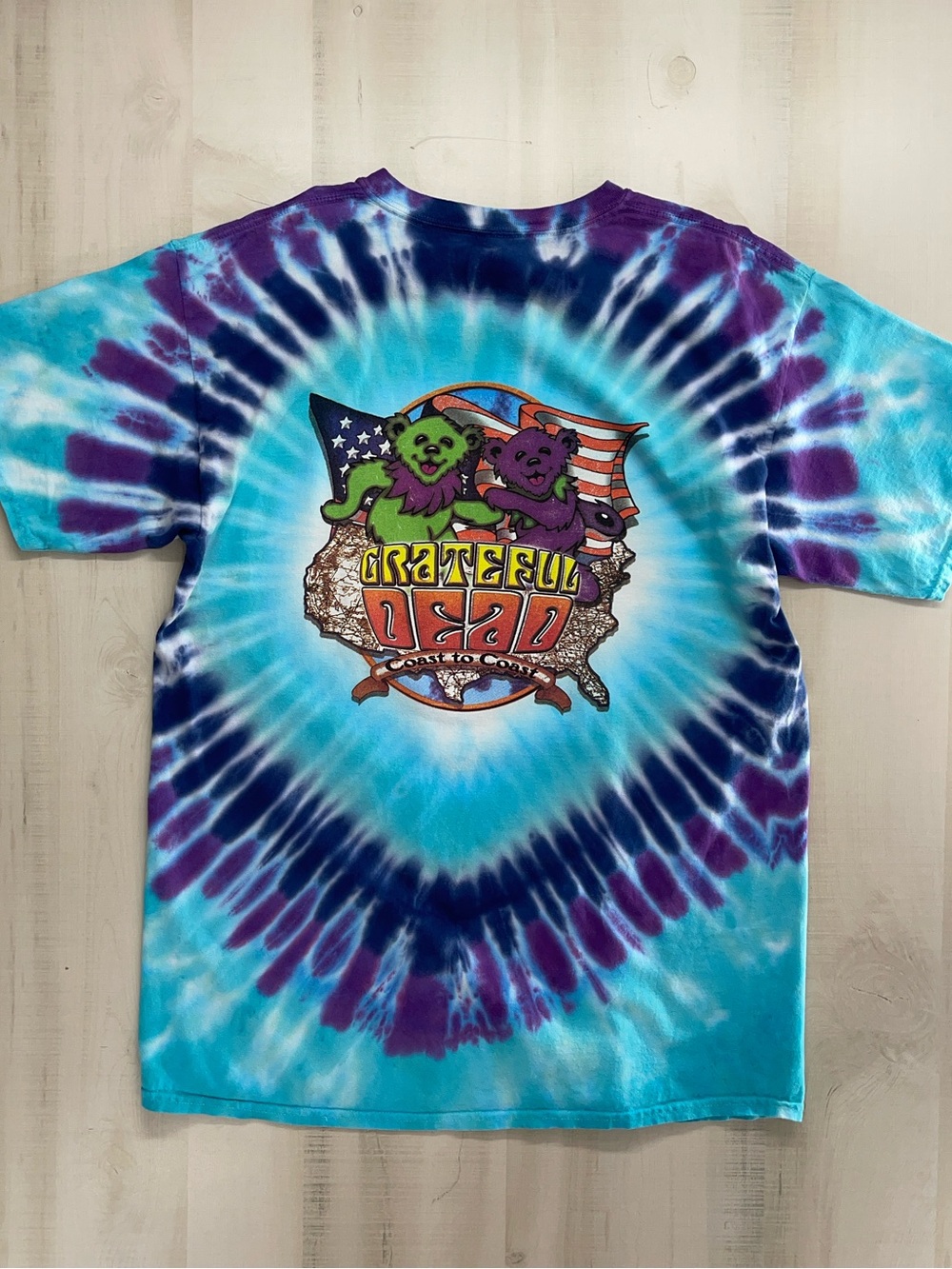 1992 print graphic tee T-shirt Grateful Dead New York Sundog coast to coast - Picture 8 of 8